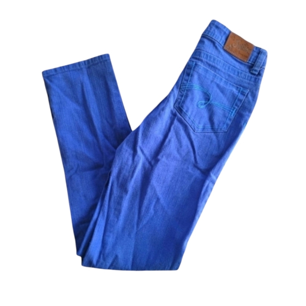 Justice NWOT Premium Stretchy Straight Leg Blue Denim Jeans Size 12 Slim Girls